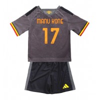 Dječji Nogometni Dres AS Roma Manu Kone #17 Rezervni 2026-27 Kratak Rukav (+ Kratke hlače)